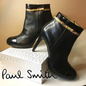 PAUL SMITH "Kali" Leather Ankle Boots